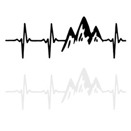 WMUVAZA Motorhome Caravan Stickers, Pack of 2 Car Stickers, Mountains Tree Forest Sticker for Body Door, Side Car, Graphics, Vinyl Sticker, Decoration for SUV, Truck, Off-Road Vehicle