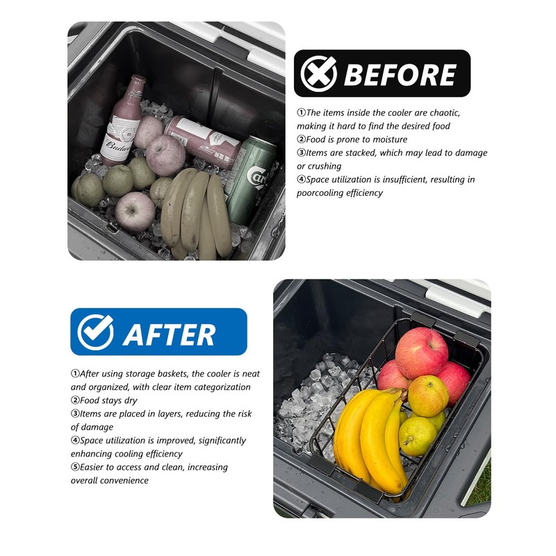Cooler Basket for Ninja FrostVault 30qt Hard Cooler & Wheeled