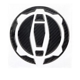 Kohlefaser Motorrad Tankdeckel Abdeckung, Aufkleber, Ersatz für KAWASAKI Z900 Z650 17 18, Schwarz für Z900 Tankaufkleber, Zubehör M Tankdeckel