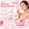 Makeup Brush Cleaner Solution + Brush Cleaning Bowl, 2 Piece