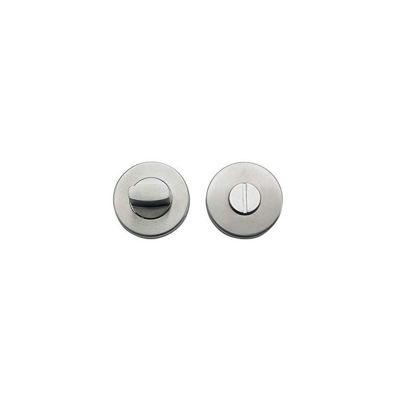 Bricard Tempo Pair of Stainless Steel Rosettes for Front Door,