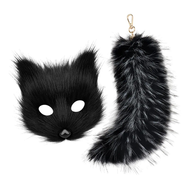 Máscara Y Cola De Therian, Accesorios Creativos Para