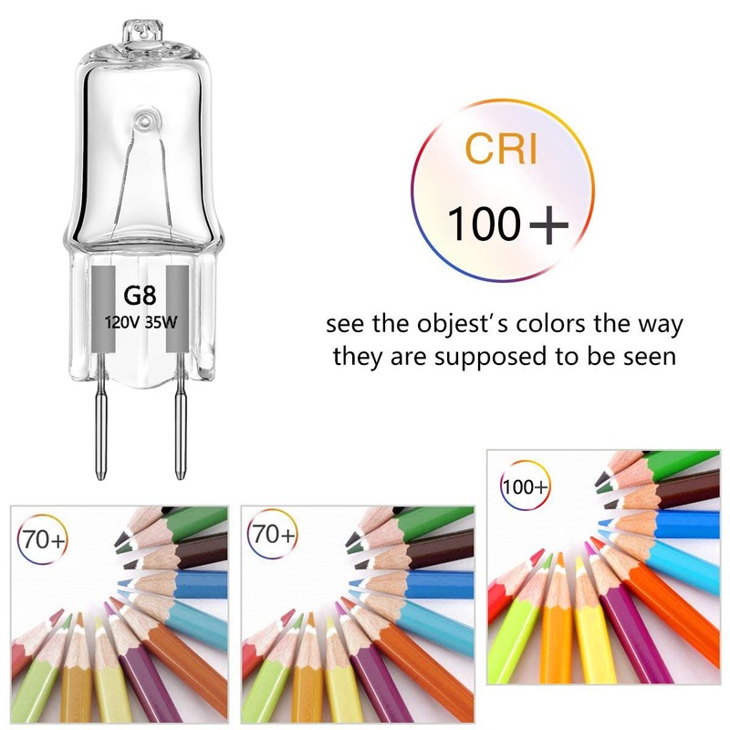 AHEVO G8 Light Bulbs 35Watt 120Volt Halogen Light Bulb G8