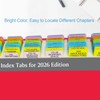 Index Tabs for 2026 NEC Code Book (Book not Included),