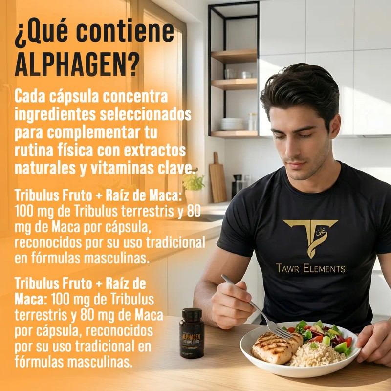 Raíz Maca Precursor Natural Testo 30cap Tawr Elements Sabor