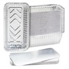 HAYCH 50 Large Aluminium Disposable Reusable Foil Food Container with