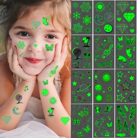 Children's Tattoo Light Tattoos, Children's Tattoo, Skin-Friendly, Temporary Children's Tattoos, 12 Sheets Children's Tattoo, Party Bags, Children'