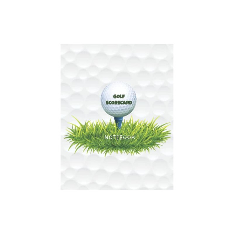 Golf Scorecard Notebook: Golf Yardage Book