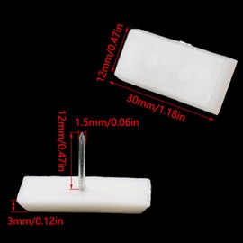 Furniture Feet Furniture Glides Plastic Chair Legs Floor Protectors for Sofa Table Desk 30x12mm Pack of 20
