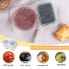 XcnPer 10 PCS Double Compartment Snack Pot, Snack Containers with