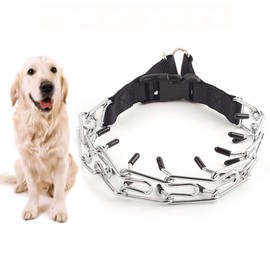 Love Dream Dog Prong Training Collar Quick Release Buckle, Dog Choke Pinch Collar with Comfort Tips for Small Medium Large Dogs (Medium-3mm, 19.7 inch)