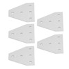5Pcs Tie Plate 5 Holes Aluminum Robust Reinforced Connecting Mending