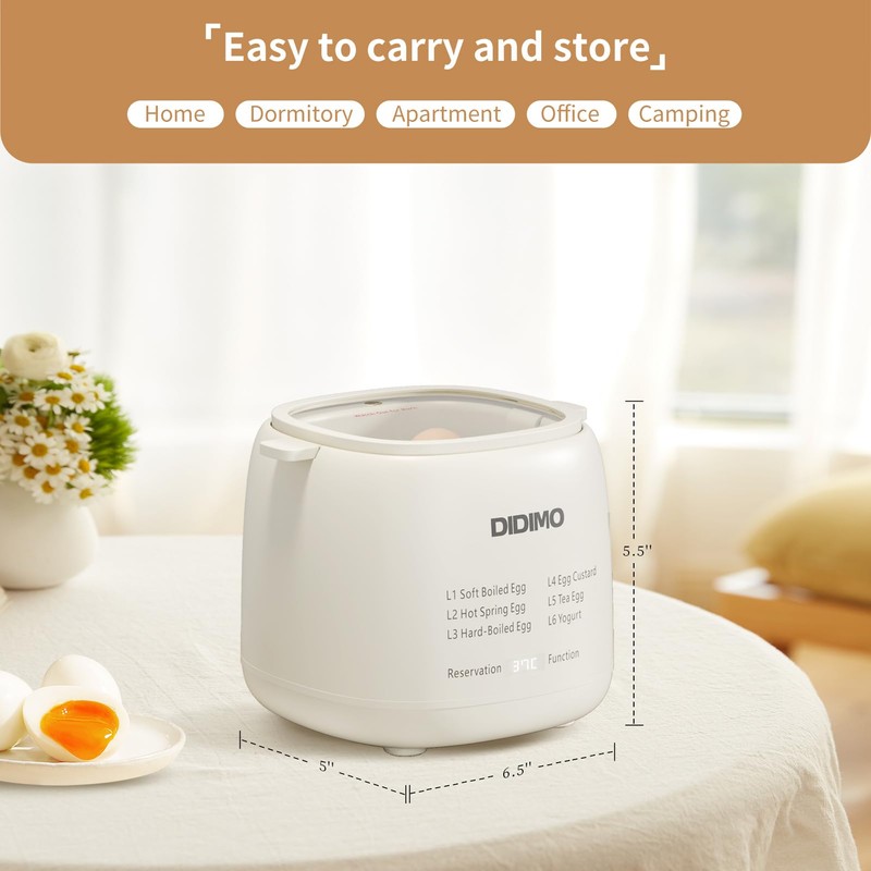 Rapid Egg Cooker, Timable Egg Cooker for Hard Boiled Eggs,