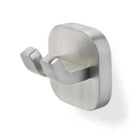 Tiger Ramos, Towel hook large, double Brushed stainless steel, 39x50x50mm