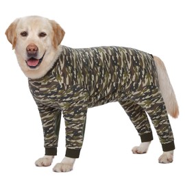 Yeapeeto Dog Onesie, Recovery Suit, for Large and Medium Dogs, Pyjamas, Full Body for Hair Loss, Allergies, Anti-Licking, Wound Protection, Cone Alternative (2XL, Camouflage)