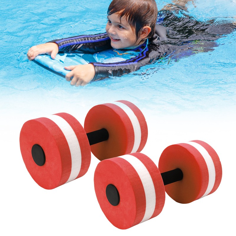 2 PCS EVA Water Floating Dumbbell Yoga Exercise Water Foam