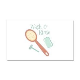 CafePress Wash Rinse Car Magnet 20 X 12 Car Magnet, 20"x 12" Magnetic Door Display