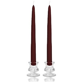 8 Inch Burgundy Taper Candles