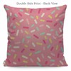 WONDERTIFY Geometric Donut Glaze Confetti Cushion Cover Pink Decorative Throw