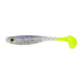 Big Bite Baits 35SWTM-25 3.5" Suicide Shad Opening Night/Chart Tail,Multi