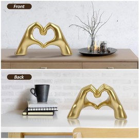 Rvenwain Romantic Love Shaped Sculpture - Perfect Couple Gift for Husband & Wife, Biological Keepsake, Birthday Decorations, tv, Room Decor, Bookshelf Decor