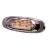 Maxxima M72270YCL Amber LED Clear Lens Oval Clearance Marker Light