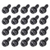 sourcing map M5 x 16mm Carbon Steel Phillips Pan Head
