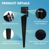 Furnishh 4x4 Fence Post Anchor Ground Stakes (Inner Diameter 3.5