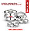 PANCA Stainless Steel Idli Maker 3 Plate 13 Idli Panai