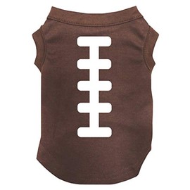 Petitebella Rugby Print Puppy Dog Shirt (Brown, Large)