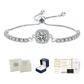 Pulseras Joyeria Plata925 Caja Para Regalo Aniversario Mujer