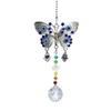 Persofine Window Hanging Suncatcher with Crystal,blue butterfly Garden Hanging Rainbow