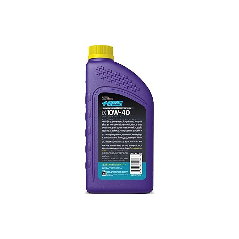 Royal Purple 31140 HPS 10W-40 High Performance Street Synthetic Motor