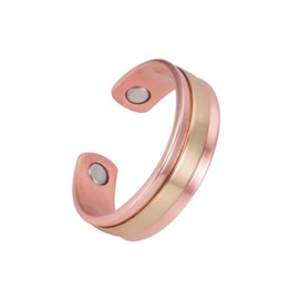 MagVIVACE Copper Ring for Women for Arthritis and Joints, Pure Copper Magnetic Therapy Ring, 3500 Gauss Magnet(CPR-0948-57.5)
