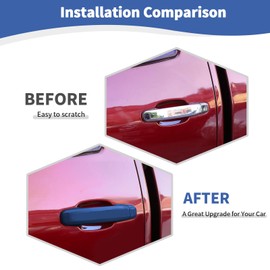 JOSHELA for Silverado Door Handle Cover Trim for Chevy Silverado/Tahoe for GMC Sierra/Yukon 2014-2018 Blue Exterior Accessories 4pcs