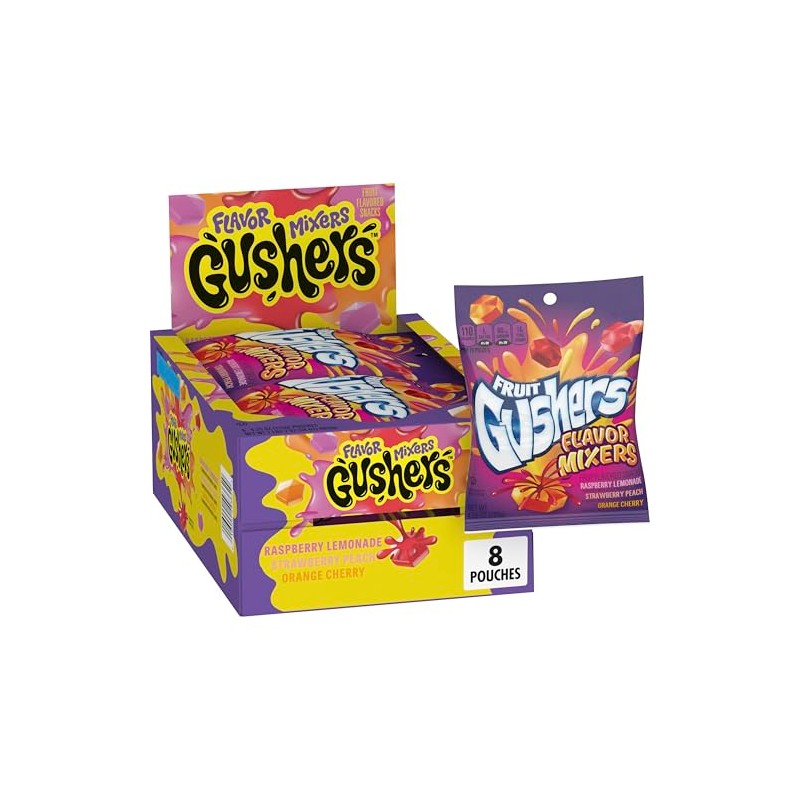 Gushers Flavor Mixers Fruit Flavored Snacks 8 Count