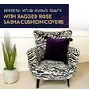 Ragged Rose Velvet Cushion Covers - Sasha Square Tassel Cushion