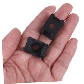 DOITOOL 100pcs Wire Cable Zip Tie Mounting Holders Saddle Type Base Clips for Cord Management Easy Installation Versatile Use for Organizing Cables Office