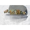 DejaVu Designs Rainforest Rhyolite Stone Hair Combs (Qty of 2)