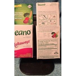 Beano Strawberry Meltaways Gas Prevention (15 Count (Pack of 2) Exp. 05/26 