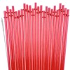 ZHOMA 24-Pack Glitter Reusable Plastic Straws, 11" Long Hard Tumbler
