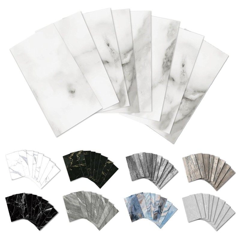 URCOLOR 32-Piece Peel and Stick Backsplash Wall Tile, 4"x 8"