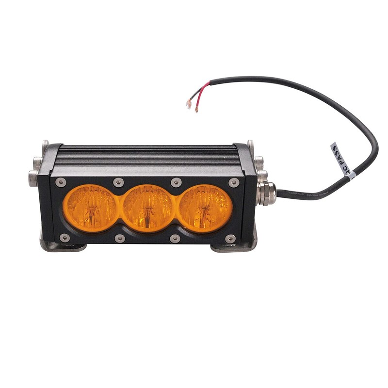 Lightronic Off-Road 6" Single Row LED Light Bar, Amber Long-Range