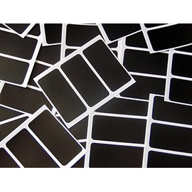 65x30mm Rectangular Colour Code Stickers - Packs of 45 Coloured Rectangle Sticky Labels - 30 Colours Available (Black)
