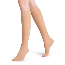 FALKE Vitalize 40 DEN Women's Knee Socks with Compression & Shaping Effect, Beige (Cocoon 4059)