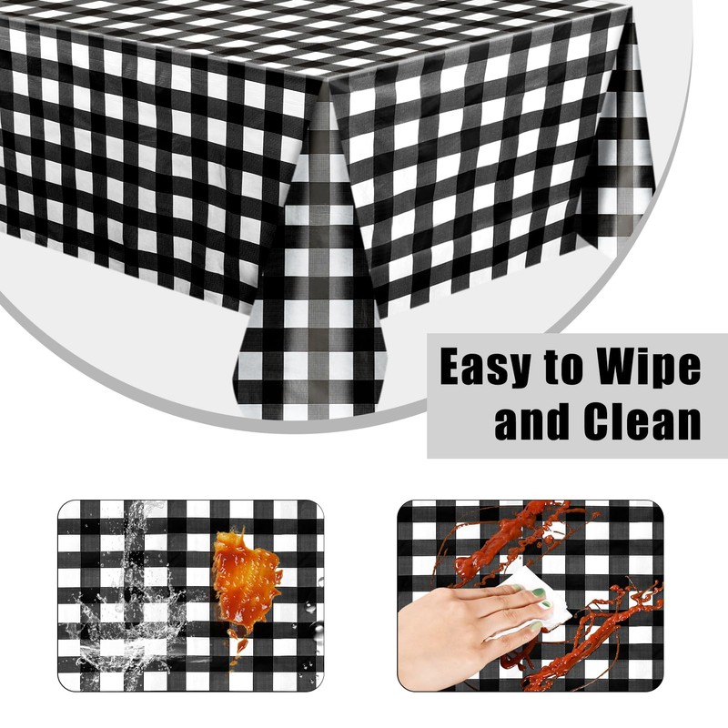 ausurme 10 Pack Disposable Table Cloth,Party Table Covers,137x274 cm Plastic