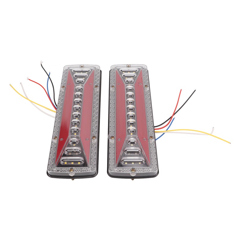 2 PCS Rear Tail Light Bar IP68 Waterproof 24V 50000H