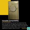 Ivory Single Pole Line Volt Thermostat Cover w/Line Volt Thermostat