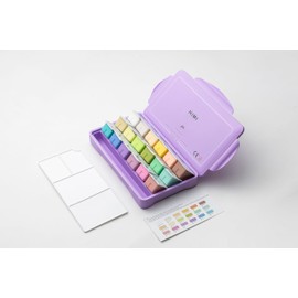 HIMI Jelly Gouache Paint Set, 18Colors 30g, Jelly Cup Design, Gouache Paint for Canvas and Paper, Art Supplies for Professionals and Beginner (Purple)