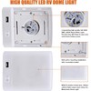 Facon 12V LED Ceiling Dome Light with USB Charger, High